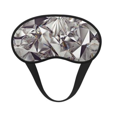 Imagem de Máscara de dormir blackout com estampa de cristal de diamante abstrato glitter máscara de luz macia para dormir meditação viagem ioga