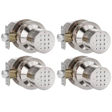 Imagem de Fechadura de entrada sem chave HIDALIFE, maçaneta digital, níquel acet