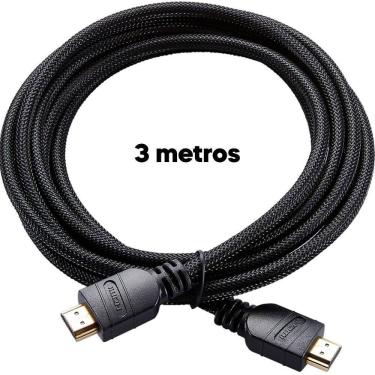 Imagem de Cabo Hdmi 3 Metros 4K Hd Full Hd Para Projetor Gamer