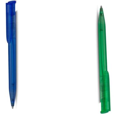 Imagem de Caneta Esferográfica Retrátil com Touch Screen, Azul, Corpo Plástico Cilíndrico, Grip Emborrachado, Ponta Fina 0.7mm, para Escrita em Papel, Moderna (Azul e Verde)