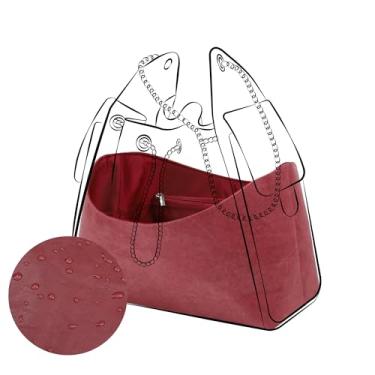 Imagem de DGAZ Bolsa organizadora leve para bolsas Chanel 25C Hobo, seda e DupontPaper interna para bolsa de luxo (médio, vinho)