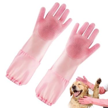 Imagem de de banho para cães | de silicone para limpeza de cabelos, de remoção de pelos de animais de estimação | para banheiro, jardim, quintal, ambientes internos e externos