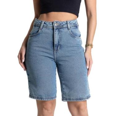 Imagem de Bermuda Jeans Sawary - 281424 - Azul claro 38, Azul, 38