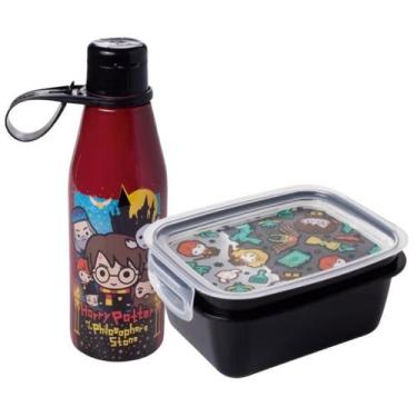 Imagem de Kit Infantil Pote Marmita Hermética 630 Ml Com Vedação Antivazamento E