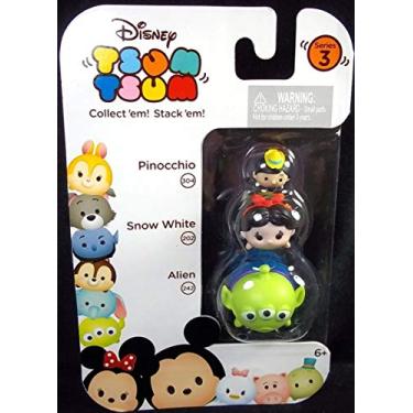 Imagem de Disney Tsum Tsum Series 3 Pinocchio, Snow White & Alien 1 Minifigure 3-Pack #304, 202 & 242