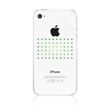 Imagem de Bling-My-Thing Capa transparente Dot.Matrix Series para iPhone 4/4S (Green Mix) BMT-11-00-11-14