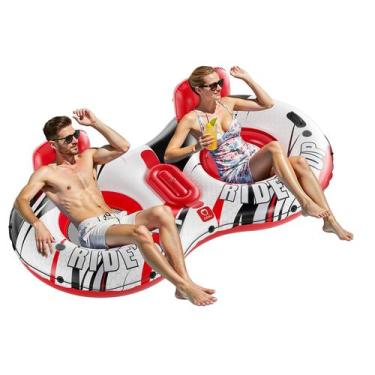 Imagem de Chaleco Flotador Inflable QPAU para Río, Doble, 2 Personas, Capacidad 