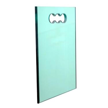 Imagem de Tábua De Vidro Temperado 30x21 Churrasco Carne Cozinha Vidro(Verde,10mm)