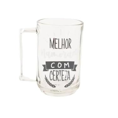 Imagem de Caneco Classic 320ml Melhor Namorado Com Cerveja – Vidro Resistente, Presente Divertido e Estiloso