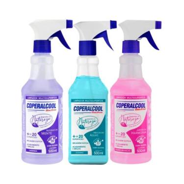 Imagem de Kit 3 Limpadores Coperalcool Segredos da Natureza Multissuperfície Oce