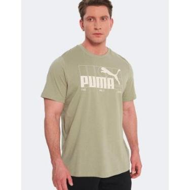 Imagem de Camiseta Puma Graphinc No.1 Logo Tee - VERDE M-Masculino