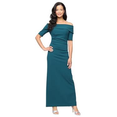 Imagem de Alex Evenings Vestido feminino longo tomara que caia, Crepe de berinjela, 52