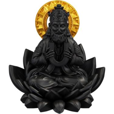 Imagem de Estátua Vishvakarma Deus Hindu da Arquitetura - Arquiteto dos Devas (Cor Aurum Noctis)