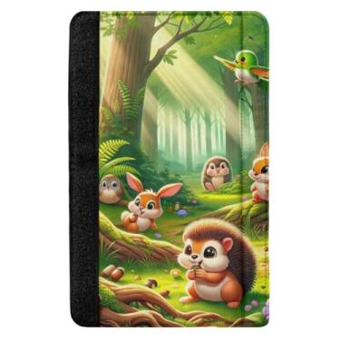 Imagem de TSENQUE Capa para cinto de segurança Cute Animals in Forest Capa de cinto de segurança automotiva alça de ombro almofada de ombro