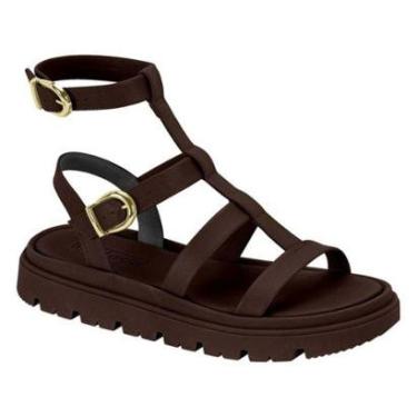 Imagem de Sandália Feminina Gladiadora Chocolate Moleca 5504.106-Feminino