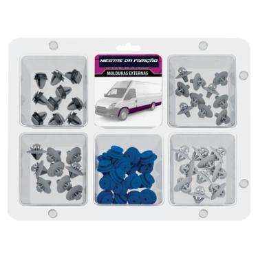 Imagem de Kit C/100 Grampos Mold Plama/Friso/Spoiler - 6 Berços/Mix 03 - Mestre 