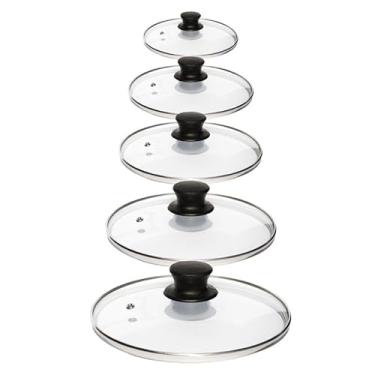 Imagem de Tampa De Vidro Temperado Para Panelas E Frigideiras Com Puxador