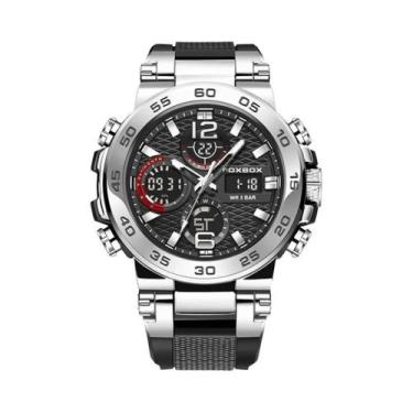 Imagem de Relógio Militar Esportivo Masculino À Prova D'Água 50M Com Display LCD