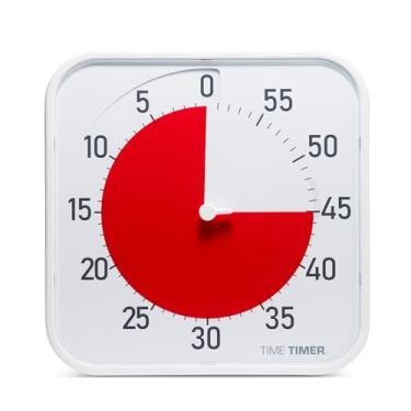 Imagem de Time Timer Temporizador de contagem regressiva visual original de 30 cm – temporizador visual grande de 60 minutos para salas de aula modernas, grupos de estudantes e reuniões de adultos – ajuda com