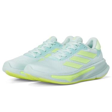 Imagem de adidas Tênis infantil unissex Supernova Step Running, Halo Mint/amarelo/branco, 6 Big Kid