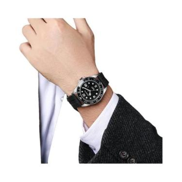 Imagem de Relógio De Pulso Masculino De Quartzo Com Pulseira De Silicone E Calen