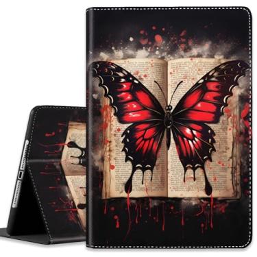 Imagem de Capa para iPad (A16) 11ª geração de 11 polegadas (2025), para iPad 10ª geração de 10,9 polegadas (2022), capa leve à prova de choque com hibernar/despertar automático, escritura borboleta