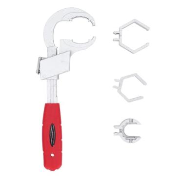 Imagem de FTVOGUE Universal Ajustável Dupla Extremidade Chave Multifuncional Banheiro Pia Chave Conjunto Ferramenta de Reparo Com 3 Mandris para Casa Banheiro Cozinha Escola Garagem Oficina