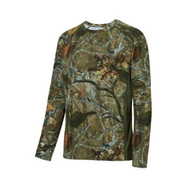 Imagem de Camisas De Pesca Masculinas De Manga Longa Em Camuflagem, Roupas Casua