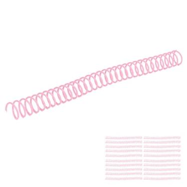 Imagem de aqxreight Bobinas de Ligação Em Espiral de Plástico de 20 Unidades 19 Mm 3/4 pol. ID 30 Furos Espirais para Notebook A4 A5 Rosa e para Períodos de Compilação Espirais de Tempo e VIDA Durável para