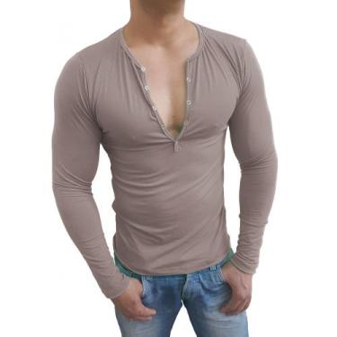 Imagem de Camiseta Botão Pressão manga longa - Sjons Modas, egg, Creme