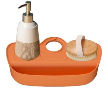 Imagem de De Salpicos De Pia - Tapete De Drenagem De Secagem Rápida | Barreira Antissalpicos com Design Inclinado para Pia de Banheiro | Para Esponjas Escovas e Saboneteiras na Bancada