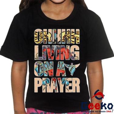 Imagem de Camiseta Infantil Bon Jovi 100% Algodão Livin On A Prayer Rock Geeko, 