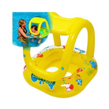 Imagem de Boia Com Cobertura Inflavel Boia Infantil boia com Assento - wellmix