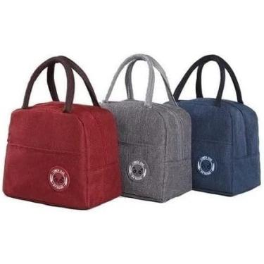 Imagem de Bolsa Térmica Fitness Marmita Viagem Nécessaire Eco