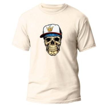 Imagem de Camiseta Básica Algodão Premium Estampa Digital Skull Raper - Pavesi, 