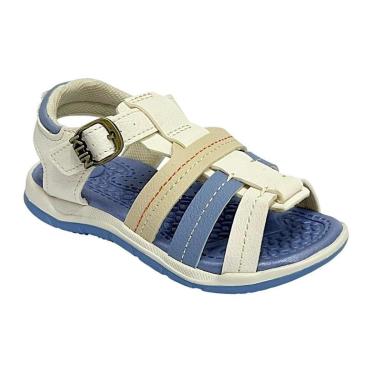 Imagem de Sandália Klin Papete Line Play 476240 Off White/Azul Oceano-Unissex