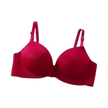 Imagem de Sutiã Sem Costura Push up Para Mulheres, Respirável, Sem Fio, Lingerie