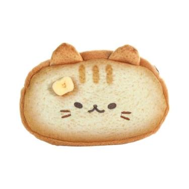 Imagem de Porta-moedas de gato fofo, estojo portátil com zíper, organizador de dinheiro, carteira pequena de desenho animado para moedas, bijuteria, Bolsa de armazenamento para gatos gengibre