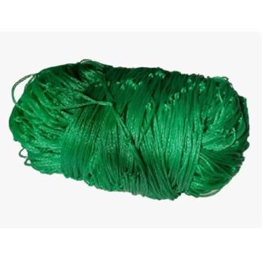 Imagem de Rede de Vôlei 5m x1m: Fio de Nylon Resistente, Proteção U.V, Sem Faixa – Ideal para Quadra(verde)