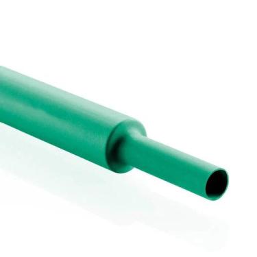 Imagem de Espaguete Termo Retrátil 12mm Contração 2:1 Rolo Com 100 Metros - Verd