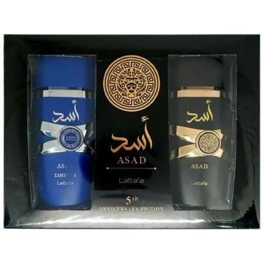 Imagem de Kit Perfume Masculino Lattafa ASAD EDP 100 ml + Perfume ASAD Zanzibar EDP 100ml