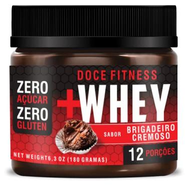 Imagem de Doce Fitness + Whey ZERO (180g) - Sabor Brigadeiro Cremoso, Tokest