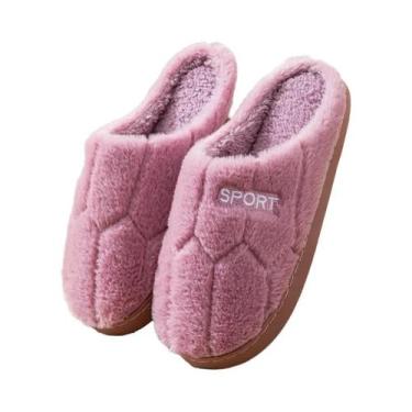 Imagem de Chinelos De Algodão Para Inverno Femininos, Solado Grosso, Quentes, An