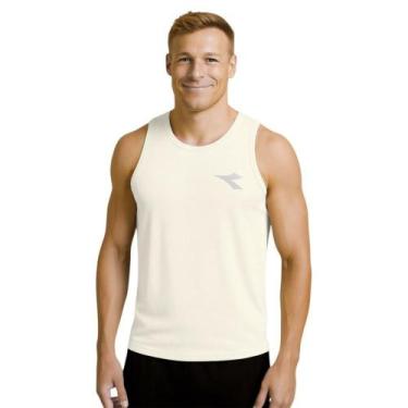 Imagem de Regata Diadora Small Logo Masculina - Bege G, Bege, G