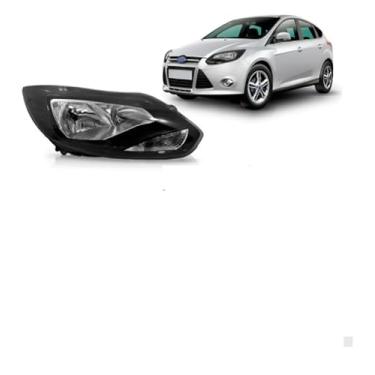 Imagem de Farol Focus 2014 A 2016 Mascara Negra Eletrico C Motor Esquerdo
