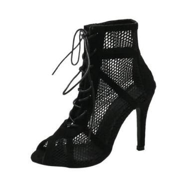 Imagem de Sapatos De Dança De Verão Para Mulheres, Salto Alto Com Tiras Cruzadas