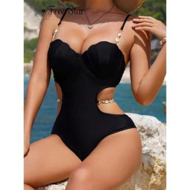 Imagem de Maiô Engana Mamãe com Bojo e Detalhes em Concha e Búzios  Moda Praia F