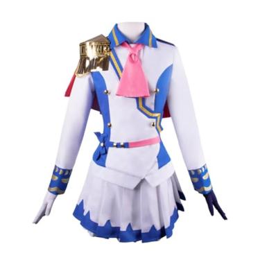 Imagem de JHUITONX Fantasia Tokai Teio Cosplay Anime Uma Musume Pretty Derby ROLE TokaiTeio Fantasia Decisiva Feminina, Azul, Large