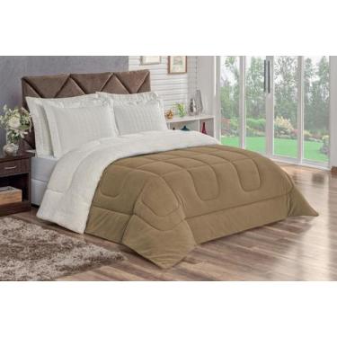 Imagem de Coberdrom veneza manta com sherpa e fleece king 1peça - mayra enxovais