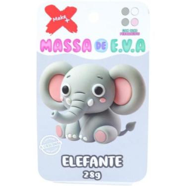 Imagem de Massa de EVA Criativa Elefante com 4 Cores 28G - Make+